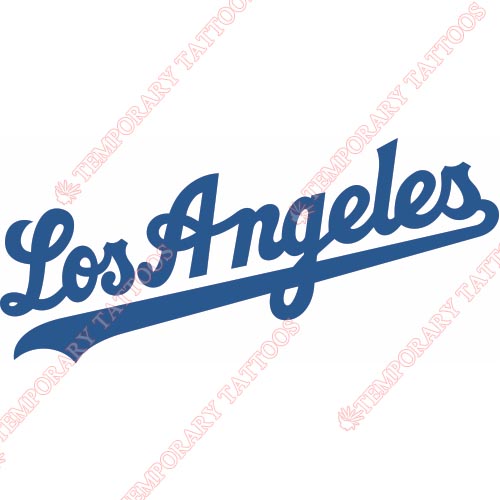 Los Angeles Dodgers Customize Temporary Tattoos Stickers NO.1666